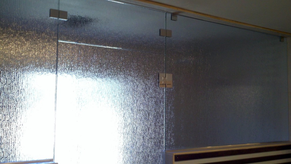 Frameless Shower Panel Door Panel Rain Glass Steam Transom Bathroom San Luis Obispo By C S Shower Door Inc Houzz