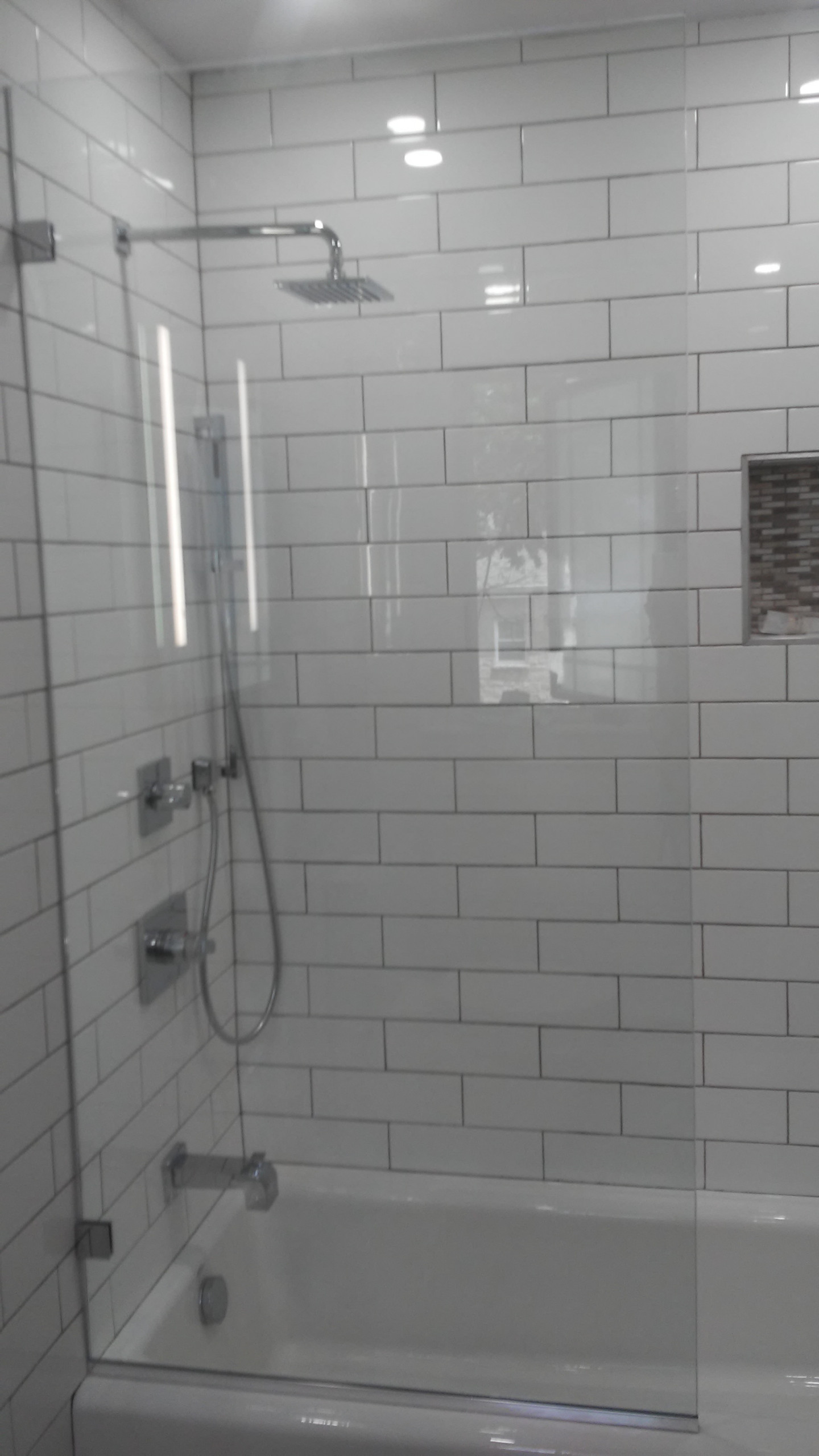 Walk In Shower Frameless Splash Guard, Bathtub Splash Shield