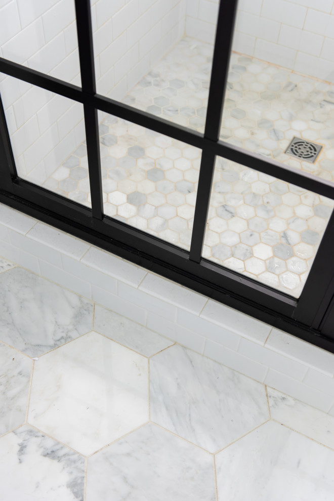 Franklin, TN Remodel Craftsman Bathroom Nashville by Peach and