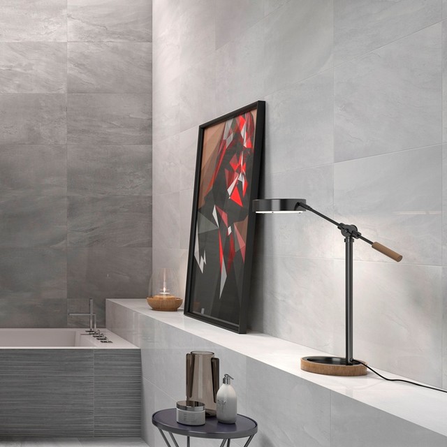 Fred Gloss Light Grey Wall Tiles Direct Tile Warehouse Bathroom