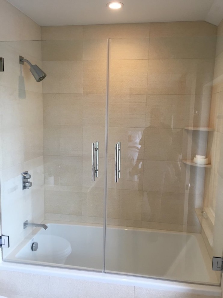 French Doors on a Tub Bathroom Philadelphia by Twin Glass Houzz