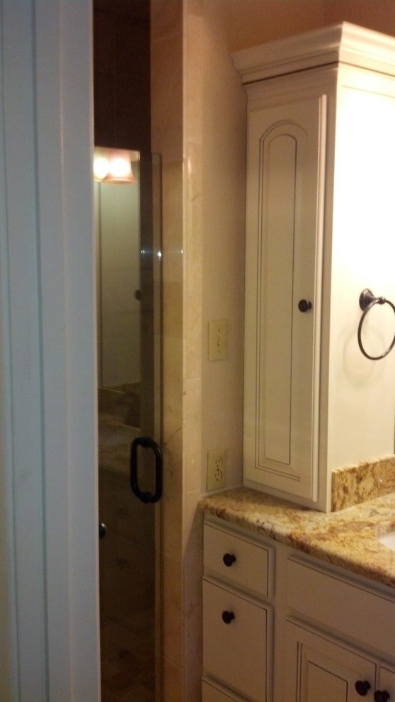 French Vanilla w/Cocoa Glaze Colonial Gold Granite and Crema Marfil ...