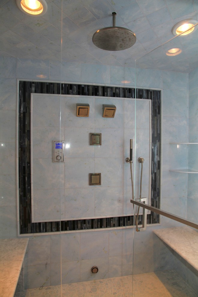 From Pink to Sleek Contemporary Bathroom New York by Best