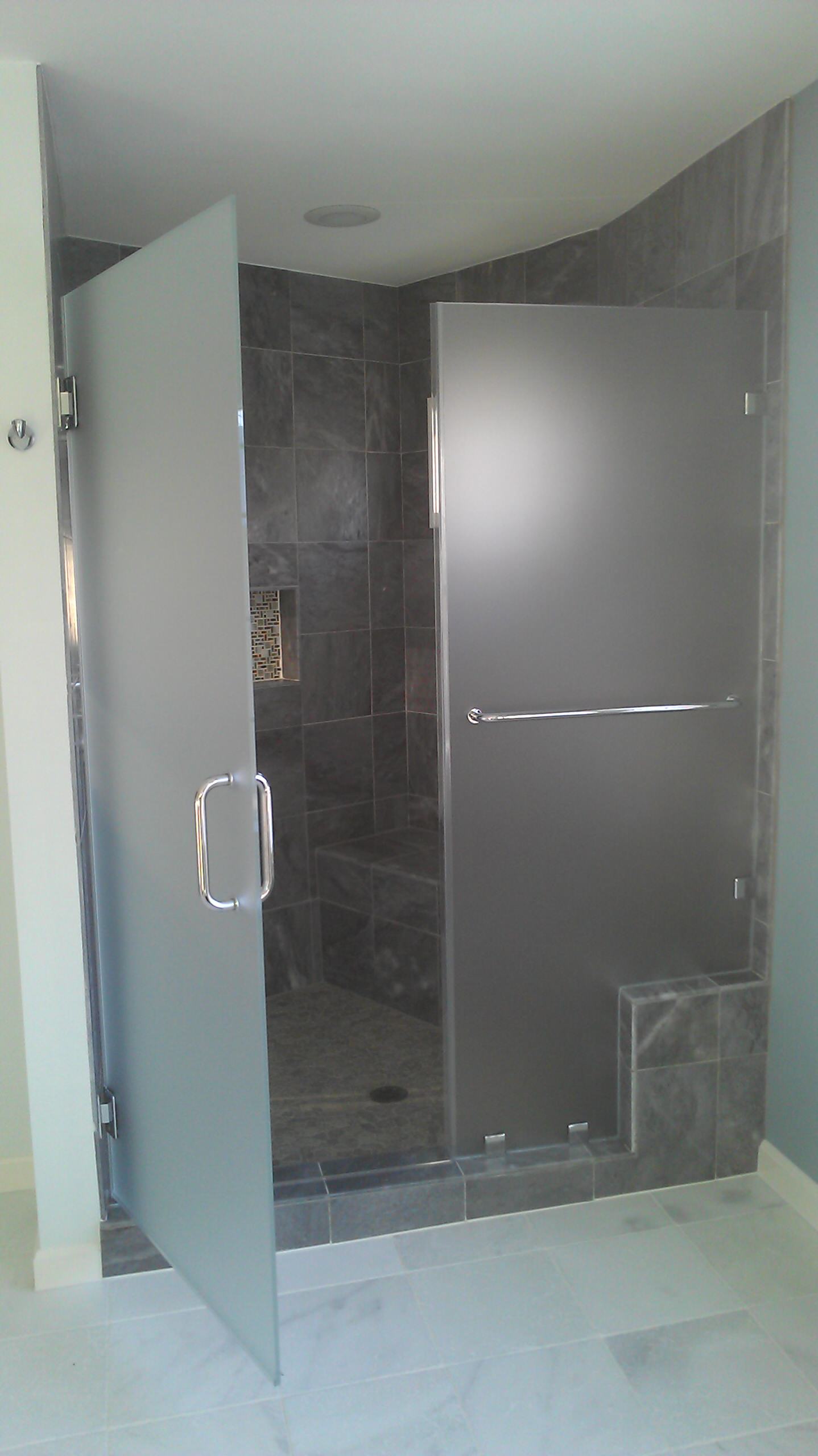 Frosted Glass Shower Doors Houzz