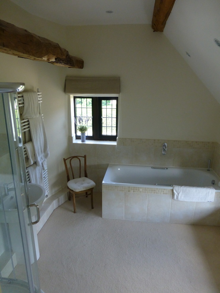 This is an example of a country bathroom in Berkshire.