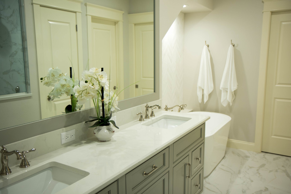 Galley Master Bathroom Remodel - Transitional - Bathroom - Orlando - by ...