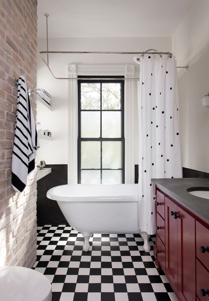 Design ideas for an eclectic bathroom in Austin.