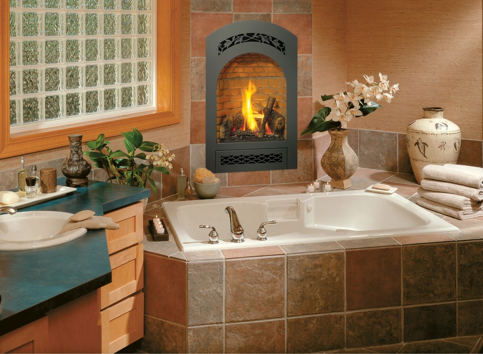 Gas Fireplaces Bathroom Seattle by Anderson Fireplace & Spas Houzz