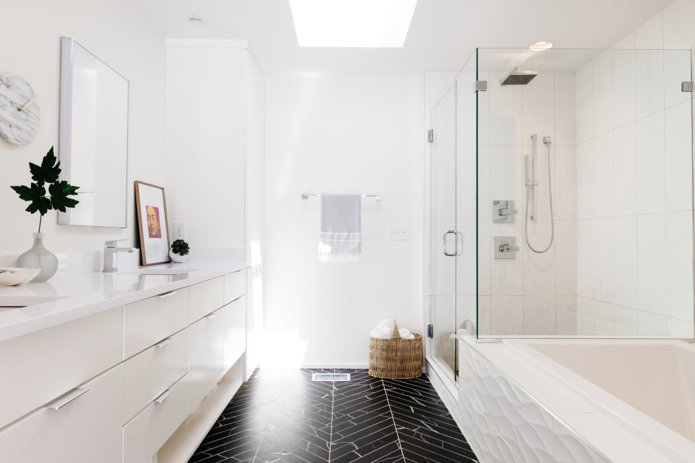 Midcentury Bathroom Nashville by Crowell + Co