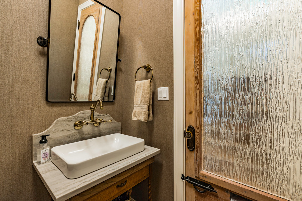 Custom Build Farmhouse Bathroom Austin by April