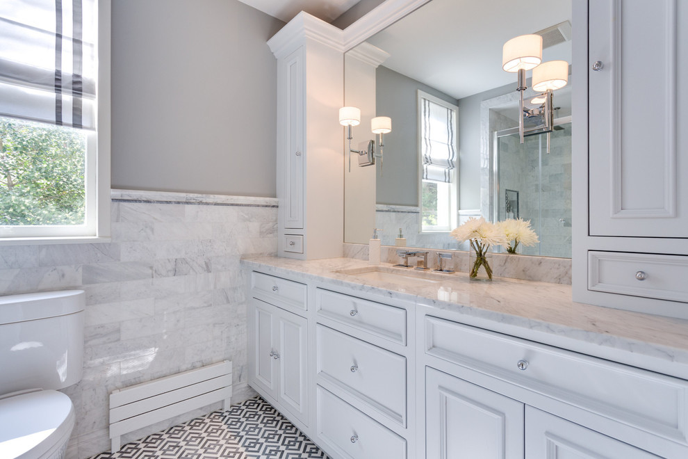 Hall Bathroom Remodel Transitional Bathroom Atlanta