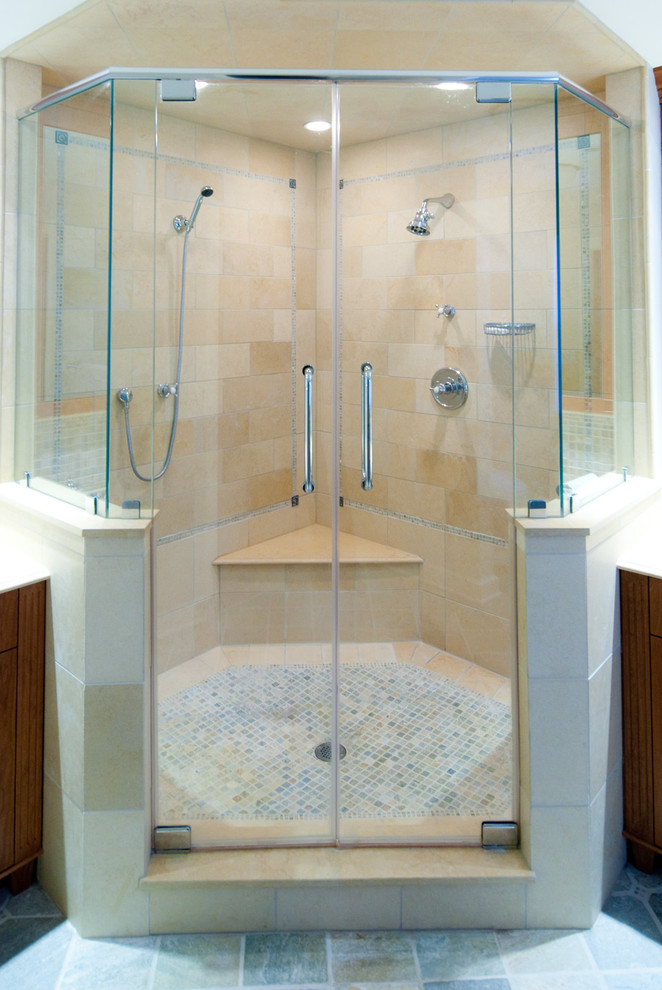 Glass Shower Enclosures Traditional Bathroom New York by