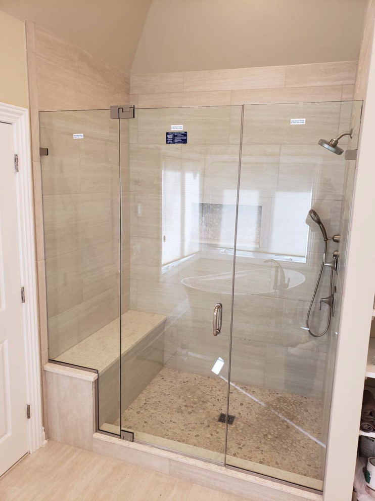 Glasscrafters Shower Door Installation Gallery Moderno Cuarto De