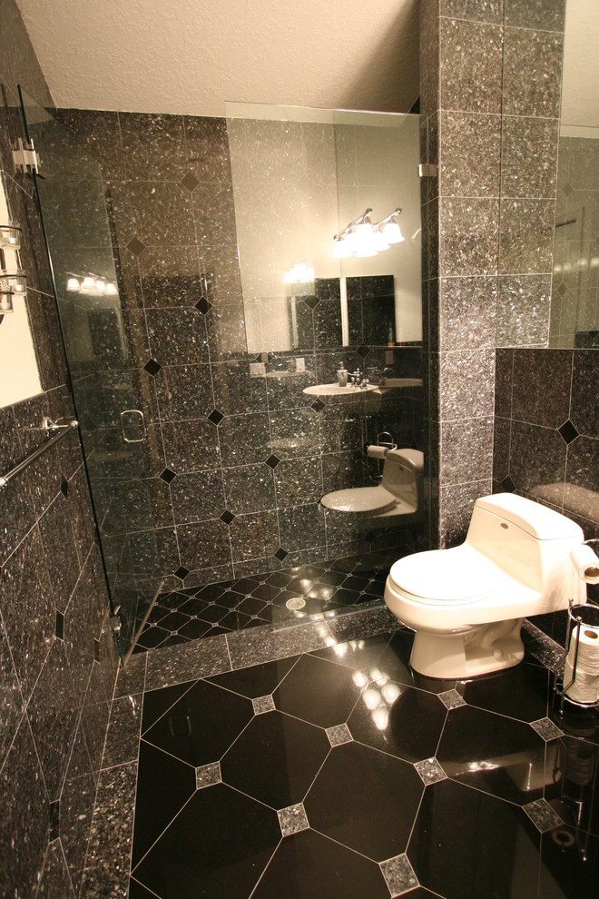 Bathroom - eclectic bathroom idea in Miami