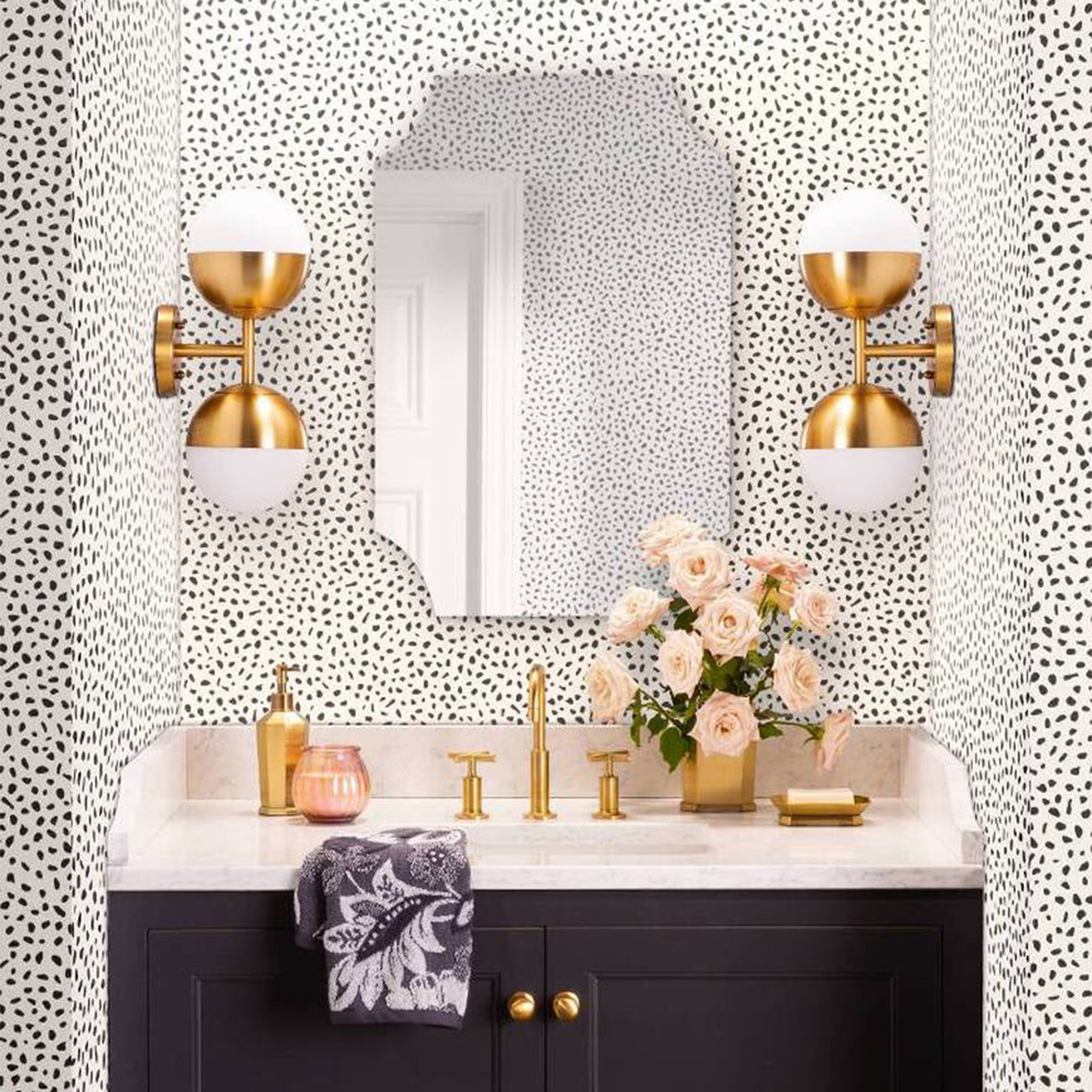 Gold Luxury & Glam Guest Bathroom Collection Modern Bathroom