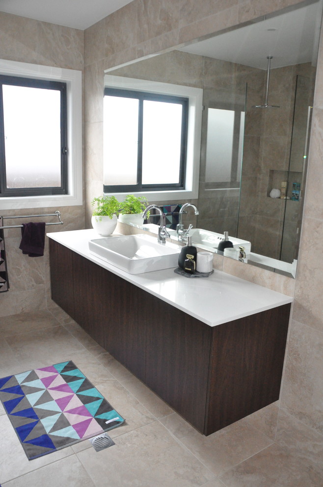 Googong House FitOut Bathroom Canberra Queanbeyan by `Infinity Kitchens & Joinery Pty