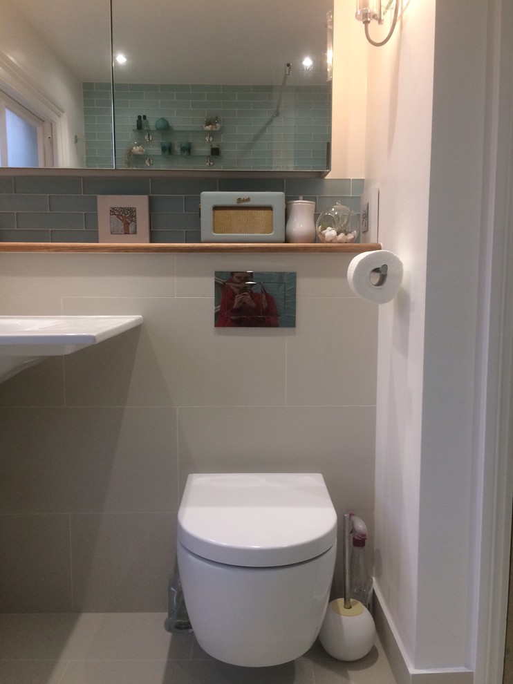 Wetroom Refurbishment, Camberwell Contemporain Salle de