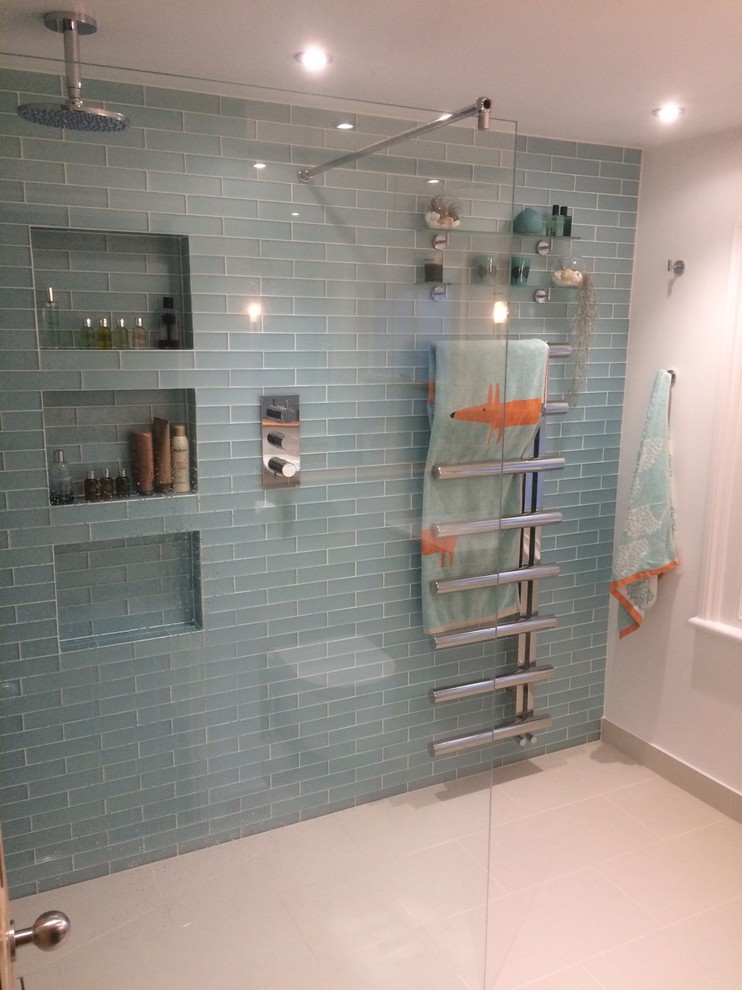 Wetroom Refurbishment, Camberwell Contemporary Bathroom