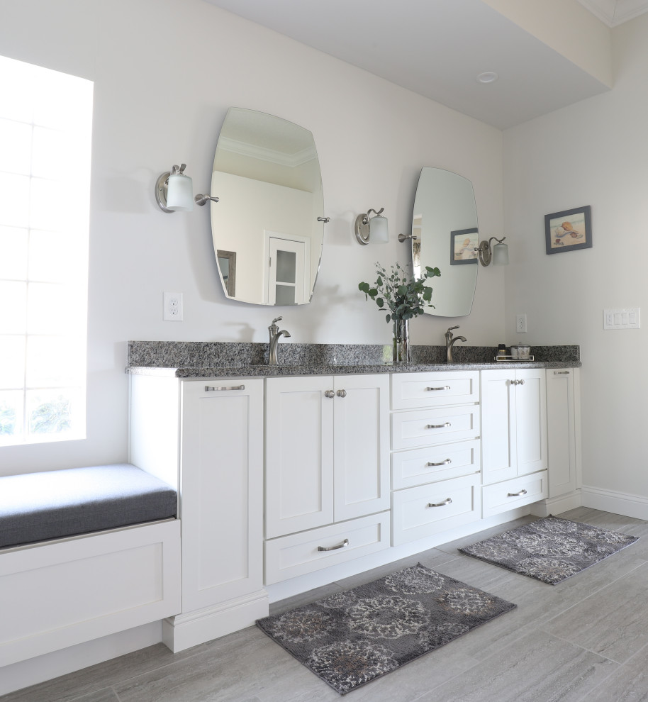 Gracious Gray Master Bath Contemporary Bathroom Jacksonville by