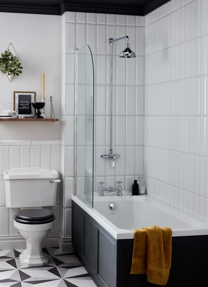 Design ideas for a traditional bathroom in West Midlands.