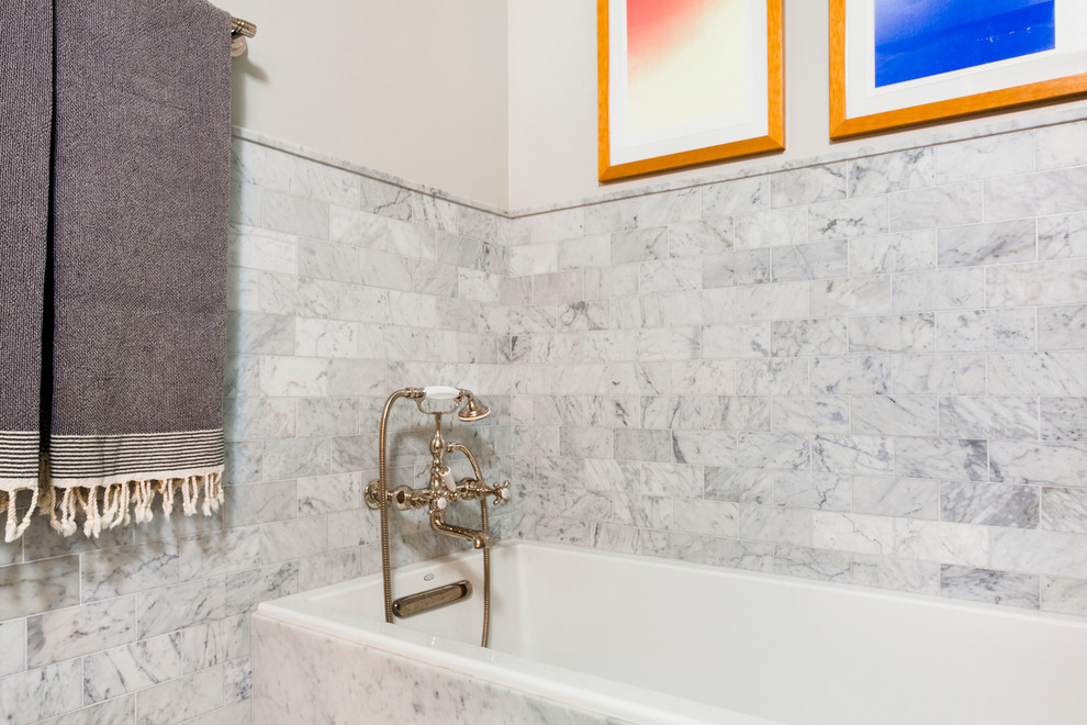 Greenwich Village Apartment Transitional Bathroom New York by A