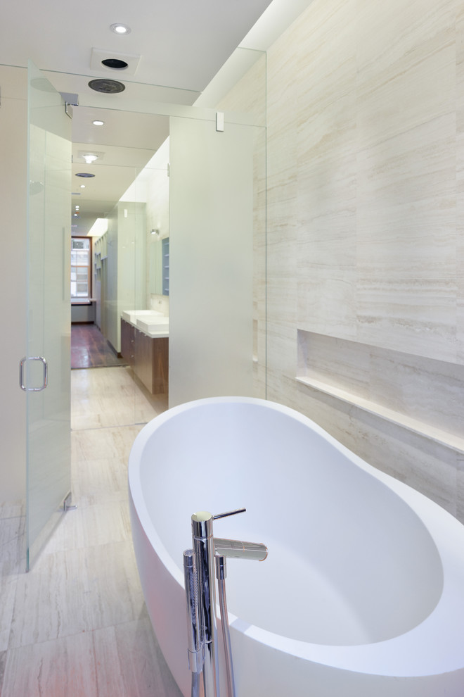 Greenwich Village Townhouse Modern Bathroom New York by The