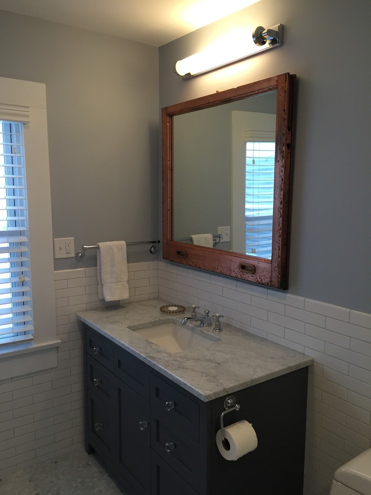 Grey and White Traditional Bathroom Providence by Sullivan Studios Architecture Houzz