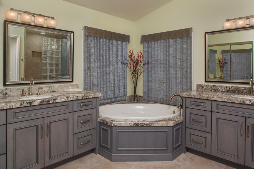 GREY BATH Traditional Bathroom Phoenix by Beth Martinec