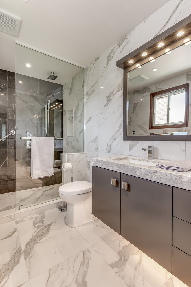 Grimsby Master ensuite renovation - Contemporary - Bathroom - Toronto ...