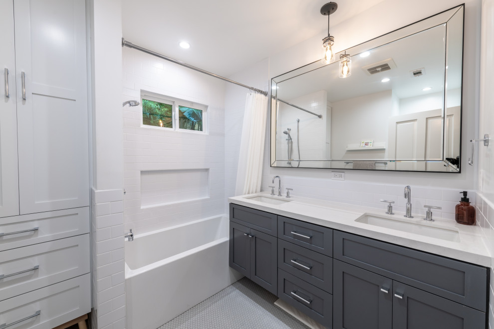Guest Bathroom | Home Addition & Remodel | Brentwood - Midcentury ...