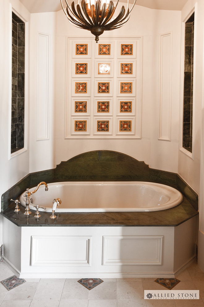 Guest Tub Mediterranean Bathroom Houston by Allied Stone Houzz