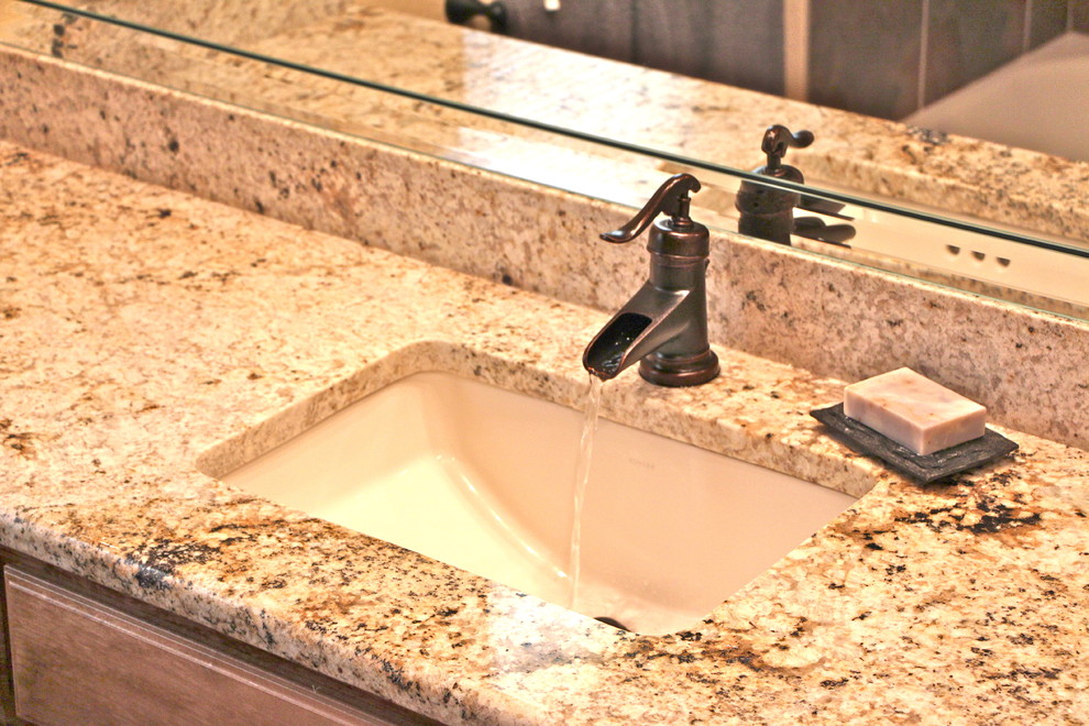 Guy James Ranch New Build Rustic Bathroom Dallas by Premier