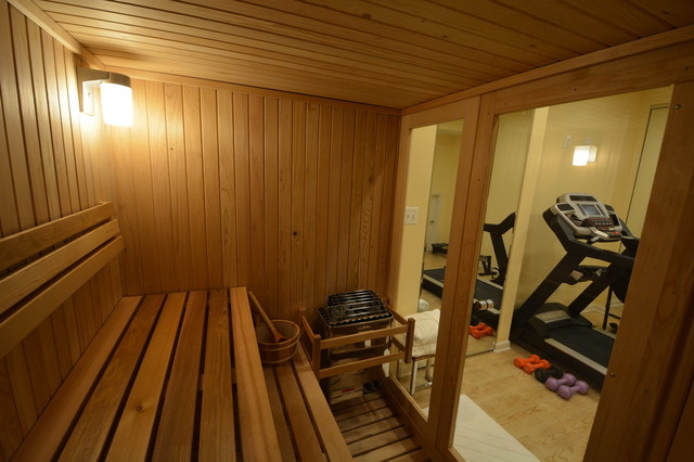 Gym and Sauna in the basement. Laurel, MD - Modern - Bathroom - Baltimore -  by GloRem | Houzz IE