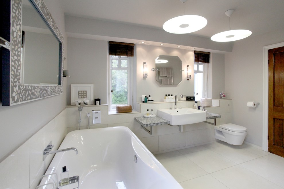 Photo of a traditional bathroom in Cheshire.