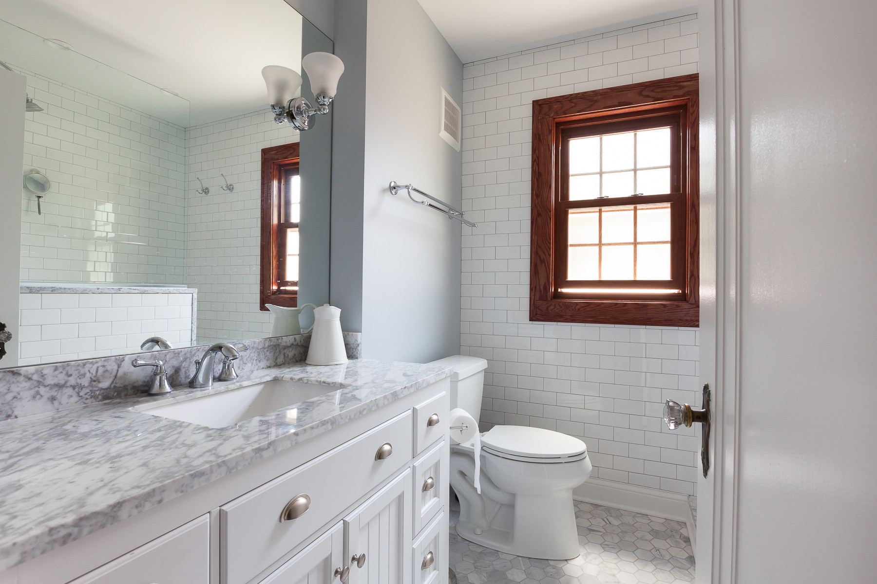 Hall Bathroom Remodel In Elmhurst Illinois Transitional Bathroom Chicago By Hyland Homes Houzz