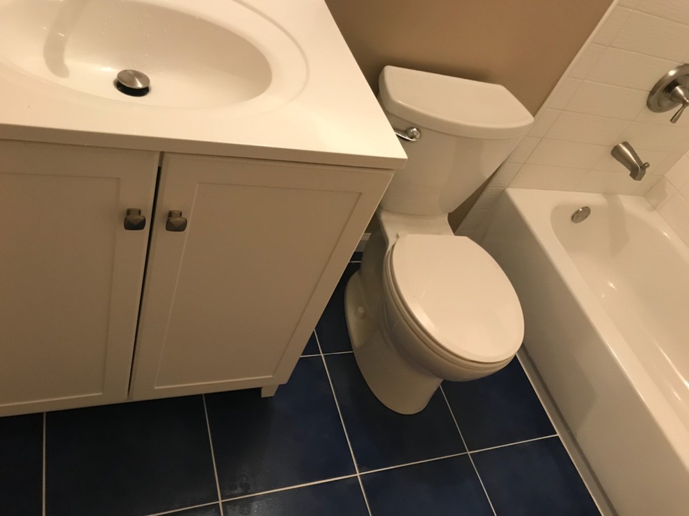 Hall Bathroom Renovation Transitional Bathroom DC Metro by Two