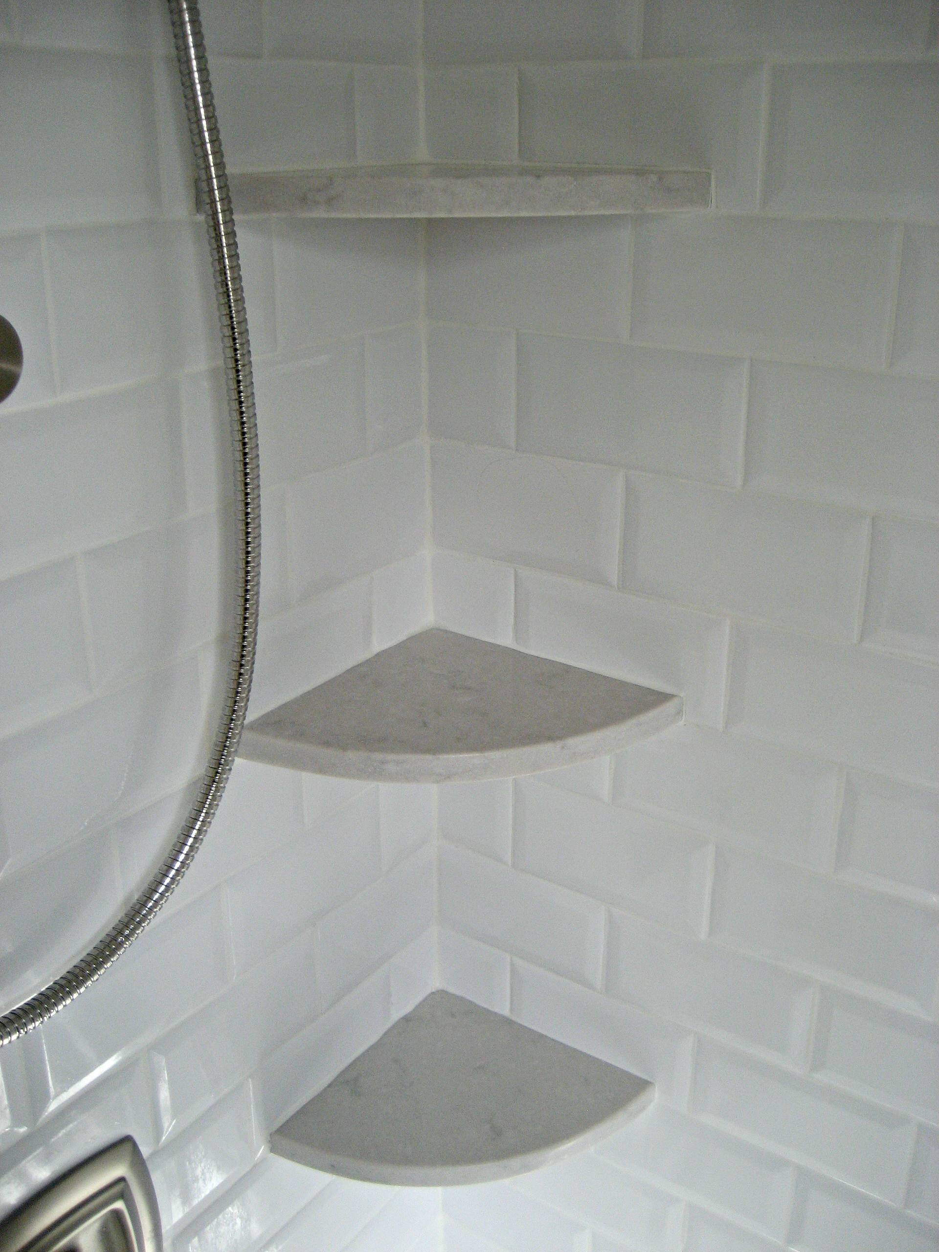 Shower Corner Shelves Houzz, Tile Corner Shelf Shower
