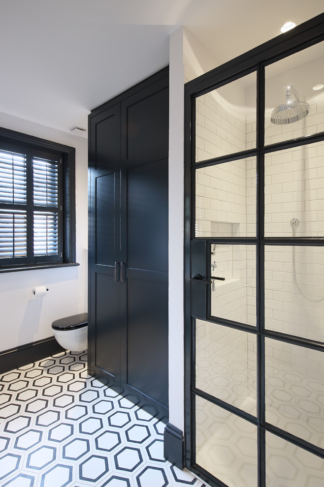 Inspiration for a contemporary bathroom remodel in London