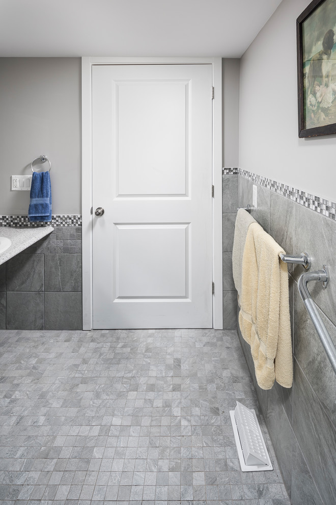 Handicap Accessible Bathroom Remodel Transitional Bathroom