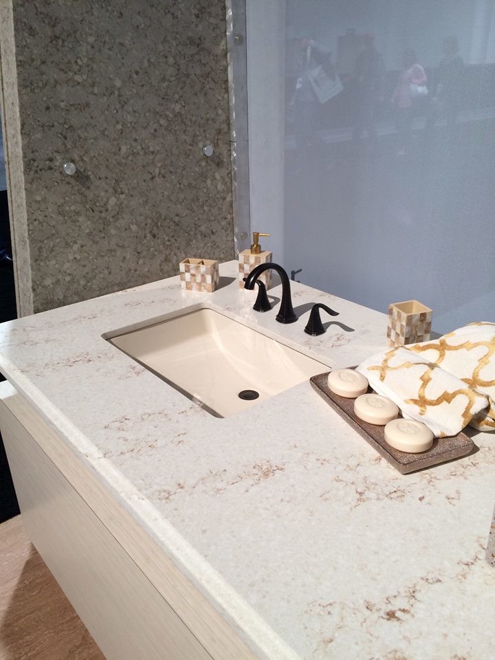 Hanstone Quartz Serenity Transitional Bathroom Chicago By Stalwart Systems Llc Houzz