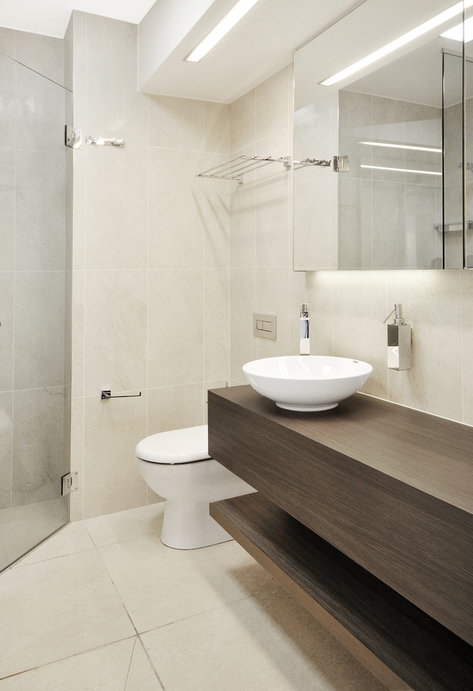 Example of a trendy bathroom design in Sunshine Coast