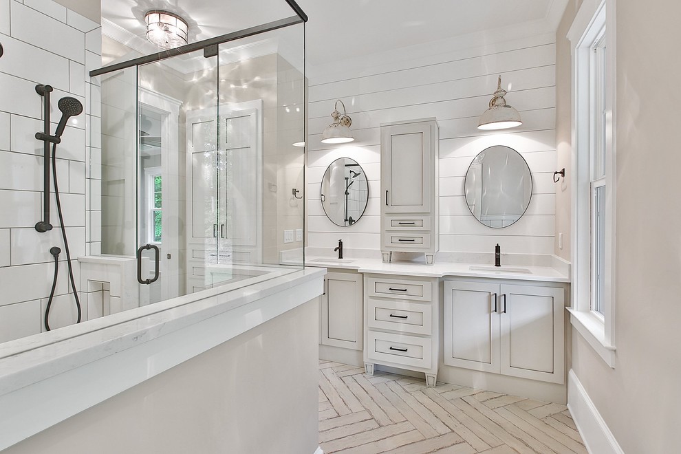 Hayes Urban Farmhouse Residence Farmhouse Bathroom Atlanta by