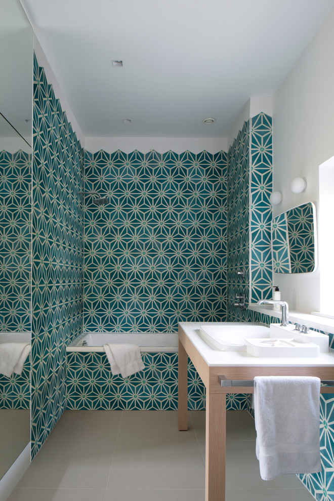 Inspiration for a contemporary bathroom in Kent.