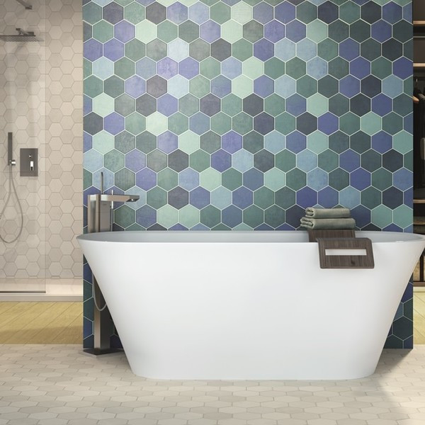 Hex Aquamarine Hexagon Wall Tiles Direct Tile Warehouse Bathroom