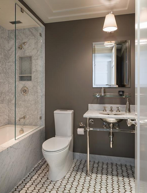 View of High Rise Full Condo Remodel - Bathroom (Nob Hill) - Transitional ...