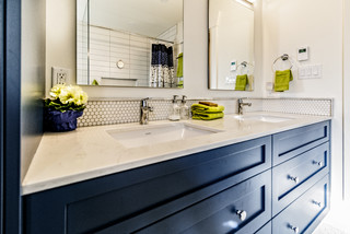 House Update: Bathroom Vanity with Marble Contact Paper — THE