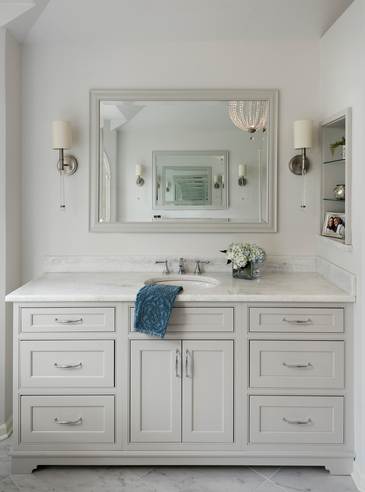 Hinsdale french flair master bath - Traditional - Bathroom - Chicago ...
