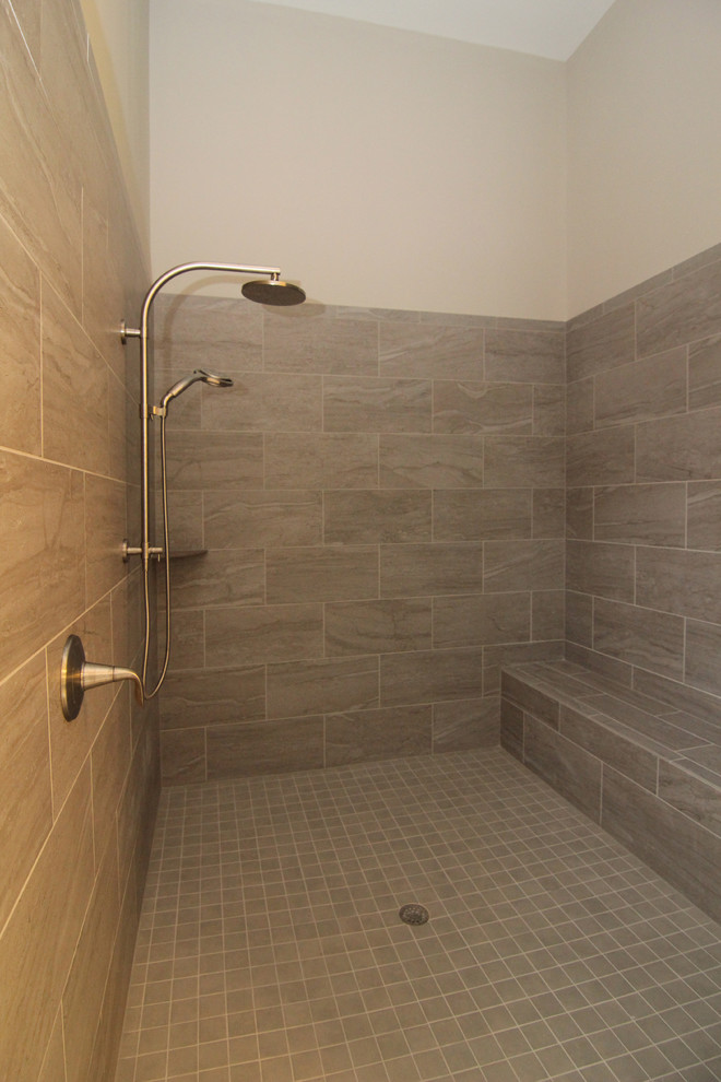 His and Her Shower Contemporary Bathroom Raleigh by Stanton