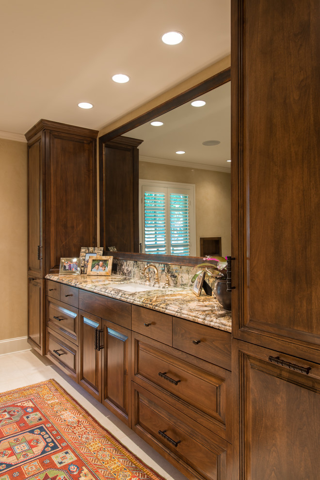 His Vanity Traditional Bathroom Dallas by Kasper Custom