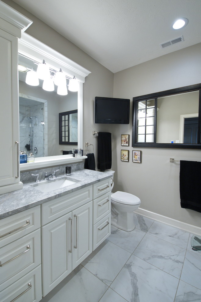 Historic Haymarket Condo remodel Transitional Bathroom Omaha by